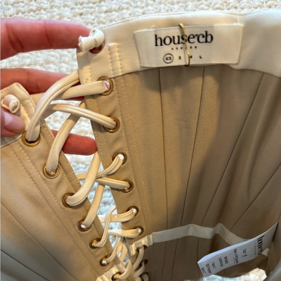 House of CB Ivory silk vintage corset top - Picture 5 of 7
